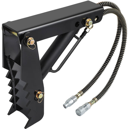 VEVOR Hydraulic Backhoe Thumb, 45.7cm 1.27cm Thickness Heavy Duty Excavator Thumb, Black Steel Weld On Thumb Attachments with Hydraulic Cylinder, Mechanical Hydraulic Thumb for Backhoe/Excavator