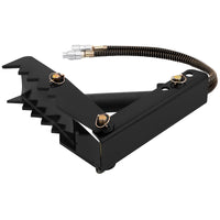 VEVOR Hydraulic Backhoe Thumb, 45.7cm 1.27cm Thickness Heavy Duty Excavator Thumb, Black Steel Weld On Thumb Attachments with Hydraulic Cylinder, Mechanical Hydraulic Thumb for Backhoe/Excavator