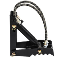 VEVOR Hydraulic Backhoe Thumb, 45.7cm 1.27cm Thickness Heavy Duty Excavator Thumb, Black Steel Weld On Thumb Attachments with Hydraulic Cylinder, Mechanical Hydraulic Thumb for Backhoe/Excavator