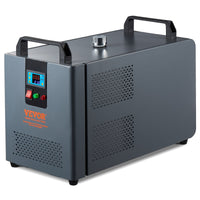 VEVOR Industrial Water Chiller, KH-6000, 200W Industrial Water Cooler Cooling System with Compressor 12 L Water Tank Capacity 7.8 L/min Max Flow Rate, for CO2 Laser Engraving Machine Cooling Machine