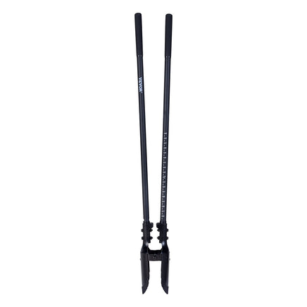 VEVOR Post Hole Digger, Heavy Duty Post Hole Digger with Fiberglass Handle, Manual Hole Digger with Scale Markings and Metal Blade, Post Hole Digger Tool for Digging Gardening and Outdoors, 1460 mm