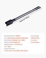 VEVOR Post Hole Digger, Heavy Duty Post Hole Digger with Carbon Steel Handle, Manual Hole Digger with Scale Markings and Metal Blade, Post Hole Digger Tool for Digging Gardening Outdoors, 1460 mm