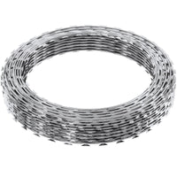 VEVOR Razor Wires, 246 ft Razor Barbed Wire, 5 Rolls Razor Wire Fencing Razor Fence, Razor Ribbon Barbed Wire Galvanized Razor Wire Fence, Rolls Razor for Garden