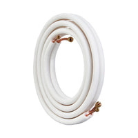VEVOR 4876.8mm Mini Split Line Set, 6.4 & 12.7mm O.D Copper Pipes Tubing and Triple-Layer Insulation, for Air Conditioning or Heating Pump Equipment & HVAC with Rich Accessories (18ft Connection Cable