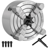 VEVOR Metal Lathe Chuck 4-Jaw Independent 5 inch Cast Iron Milling Turning CNC