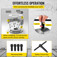 VEVOR Metal Lathe Chuck 4-Jaw Independent 5 inch Cast Iron Milling Turning CNC