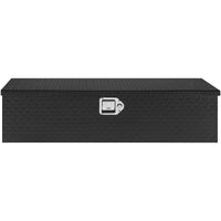 VEVOR Heavy Duty Aluminum Truck Bed Tool Box, Diamond Plate Tool Box with Side Handle and Lock Keys, Storage Tool Box Chest Box Organizer for Pickup, Truck Bed, RV, Trailer, 990 x 330 x 254 mm, Black