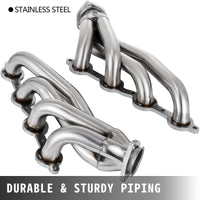 VEVOR Exhaust Header Set 1 5/8" Exhaust Turbo Headers, Stainless Steel Exhaust Manifold Headers, Shorty Engine Conversion LS Swap Exhaust Headers for Chevy Corvette 1963-1981 V8 Engines LS1 LS2 LS3 LS6 LS10 SUV/Truck Car