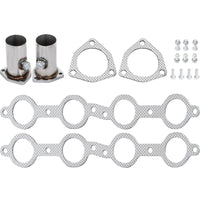 VEVOR Exhaust Header Set 1 5/8" Exhaust Turbo Headers, Stainless Steel Exhaust Manifold Headers, Shorty Engine Conversion LS Swap Exhaust Headers for Chevy Corvette 1963-1981 V8 Engines LS1 LS2 LS3 LS6 LS10 SUV/Truck Car