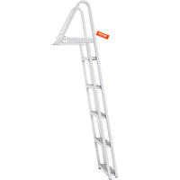 VEVOR Removable Dock Ladder 5 Steps, 159 kg Load Capacity, Pontoon Boat Ladder with 4'' Wide Step & Nonslip Design for Ship/Lake/Pool/Marine Boarding