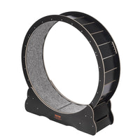 VEVOR Wooden Cat Exercise Wheel, 43.3" Large Cat Treadmill Wheel for Indoor Cats, Cat Running Wheel with Detachable Carpet & Cat Teaser for Running/Walking/Training, Suitable for Most Cats