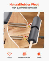 VEVOR Pilates Chair, Split-Pedal Stability Combo Chairs with Handles, Rubber Wood Frame Yoga Fitness Trainer, Exercise Reformer, Pilates Resistance-Workout Equipment, for Home Gym Studio Workout