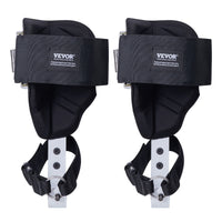 VEVOR Tree Climbing Spikes, 1 Pair Aluminum Climbing Spurs, 350lbs Load Capacity Tree Climbing Gear with Straps and Spike Protectors, Arborist Equipment for Climbers, Hunting, Fruit Picking, White