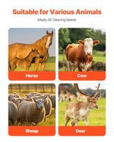 VEVOR Livestock Scratching Brush, 6 Pcs Horse Brush with 12 Screws, 20 x 7.5 in Cow Scratcher, for Back Itch Relief & Keep Cleaning, Grooming & Scratching Post Brush for Horse, Pig, Cattle Supplies