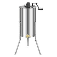 VEVOR Honey Extractor, 2 Frame Manual Honey Spinner with Transparent Lid, Stainless Steel Honeycomb Drum Spinner with Height Adjustable Stand, Honeycomb Extraction Centrifuge Equipment for Beekeeping