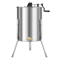 VEVOR Honey Extractor, 4/8 Frame Manual Honey Spinner with Transparent Lid, Stainless Steel Honeycomb Drum Spinner with Height Adjustable Stand, Honeycomb Extraction Equipment for Beekeeping