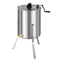 VEVOR Honey Extractor, 4/8 Frame Manual Honey Spinner with Transparent Lid, Stainless Steel Honeycomb Drum Spinner with Height Adjustable Stand, Honeycomb Extraction Equipment for Beekeeping