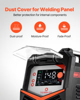 VEVOR TIG Welder, 205A 3-In-1 Welding Machine (Large LED Display)- DC TIG/DC Pulse TIG/MMA(Stick), Electric Welder with IGBT Inverter High-Frequency Start