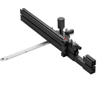 VEVOR Precision Miter Gauge, Standard Slot 3/4'' x 3/8'', Aluminum Alloy Table Saw Miter Gauge with 19-35 in Grating 15 Angle Stops Adjustable Spring Loaded Plunger and Removable Disc, for Woodworking