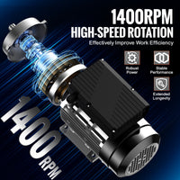 VEVOR 0.75KW Electric Motor 1400 rpm, AC 220~240V 5.45A, 80, B34 Frame, Air Compressor Motor Single Phase, 19mm Keyed Shaft, CW/CCW Rotation for Agricultural Machinery and General Equipment