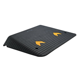 VEVOR Upgraded Rubber Threshold Ramp, 10.2 cm Rise Door Ramp with 1 Channel, Natural Rubber Car Ramp with Non-Slip Textured Surface, 15 tons Load Capacity Curb Ramp for Wheelchair and Scooter