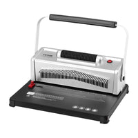 VEVOR Coil Spiral Binding Machine, Manual Book Maker with Electric Binding, 46-Holes Binding 500 Sheets Punch Binder, with 100pcs 5/16'' Coil Binding Spines, for Letter Size, A4, A5