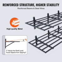 VEVOR 2PCS 72x24in Garage Storage Shelving Wall Mounted Heavy Duty Shelves Rack