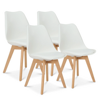 Dining Chair 4 Pcs Set Dining Chair - Yellow