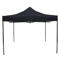 Portable Water-Resistant Gazebo 3x4.5 M - Black / With Sidewalls