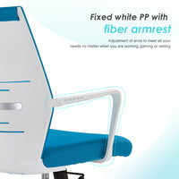 High back executive PU office chair - Blue