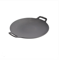 Nonstick Barbecue Grill Pan Sturdy Cast Iron Griddle - 30CM