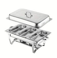 Chafing Dish Food Warmer Stove 11L 3 Compartment