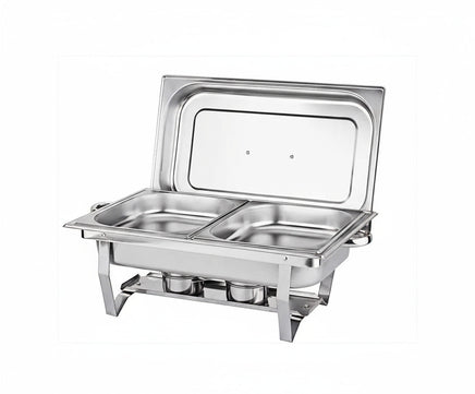 Chafing Dish Food Warmer Stove 11L 2 Compartment
