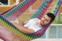 Outdoor undercover cotton Mayan Legacy hammock Family size Mexicana