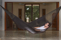 Outdoor undercover cotton Mayan Legacy hammock King size Black