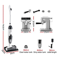 Devanti Cordless Wet Dry Vacuum Mop plus Coffee Maker Machine Espresso