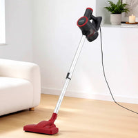 Devanti 3-in-1 Corded Stick Vacuum Cleaner, 16000Pa Strong Suction, Red