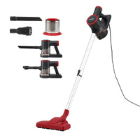 Devanti 3-in-1 Corded Stick Vacuum Cleaner, 16000Pa Strong Suction, Red