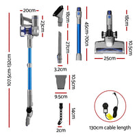 Devanti 300W Stick Vacuum Cleaner Cordless Self-Standing