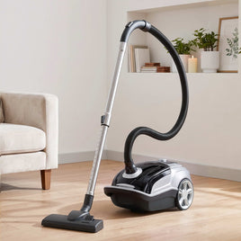 DEVANTI Bagged Vacuum Cleaner Powerful Suction for Carpet Wood Tile Floor