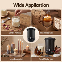 Devanti 6L Wax Melter Candle Making 1520W Melting Pot Furnace Quick Pour Spout Soy Soap