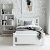 Artiss King Single Bed Frame and Bookshelf
