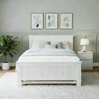 Artiss King Single Bed Frame and Bedside Table- AB