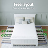 Artiss King Single Bed Frame and Bedside Table- AB