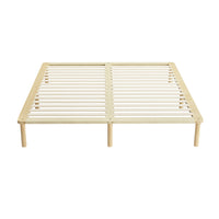 Bed Frame King Size Wooden Base Mattress Platform Timber Pine AMBA