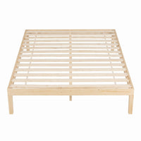 Artiss Bed Frame Queen Size Wooden Base Mattress Platform Timber Pine BRUNO
