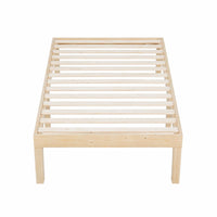Artiss Bed Frame Single Size Wooden Base Mattress Platform Timber Pine BRUNO