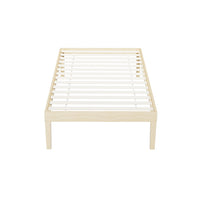 Bed Frame Single Size Wooden Base Mattress Platform Timber Pine BRUNO