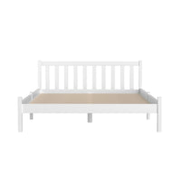 Artiss Bed Frame Double Size Wooden White SOFIE