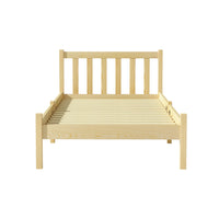 Artiss Bed Frame Single Size Wooden Oak SOFIE